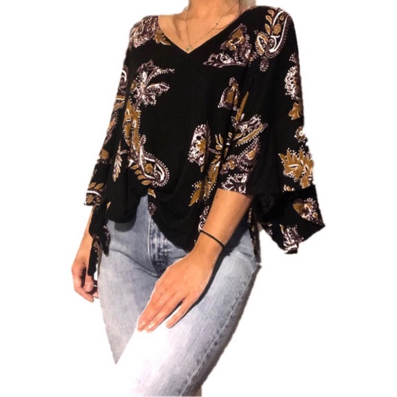 Free People Tops - Free People | Boho Paisley Flowy Top